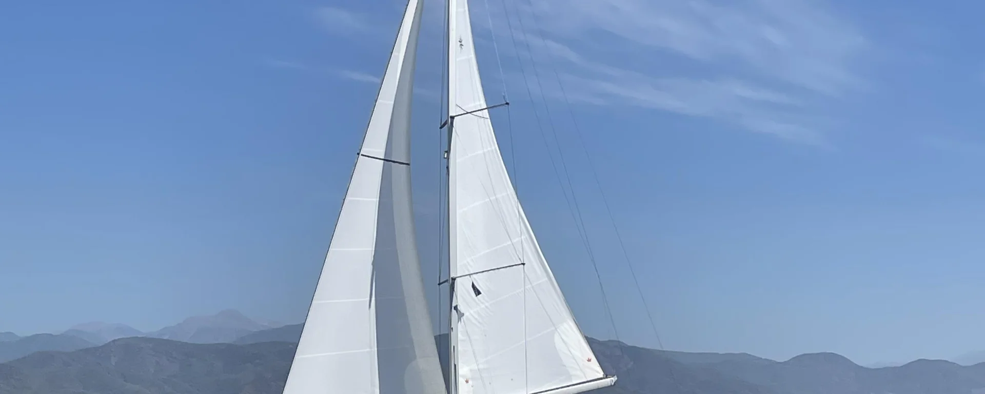 The Sun Odyssey 490 under sail off the Turkish coast